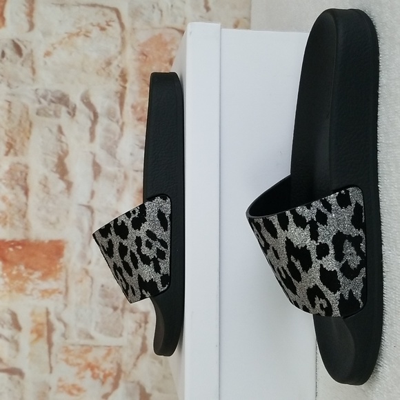 New Balmain Calypso Leopard Pool Slides - Picture 5 of 11